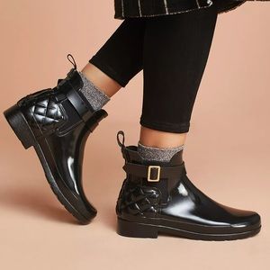 New Hunter Quilted Chelsea Rain Boots